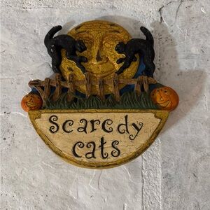 Morgue Sale: Vintage look Scaredy Cats Rocker Bethany Lowe 2-sided Retired 2003